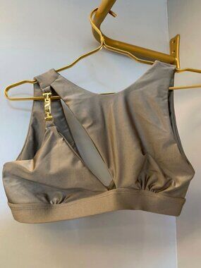 Dark Taupe Sports Bra for Women – Women’s Stylish Gym Top